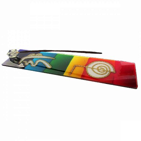 Incensário Canaleta de Vidro 25cm - Reiki