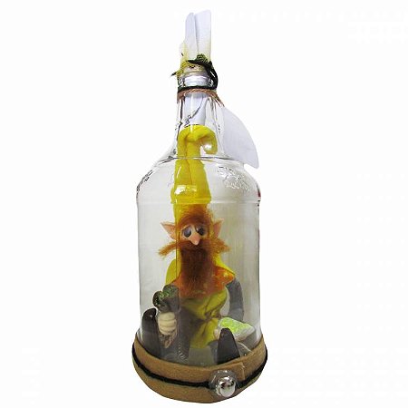 Gnomo da Riqueza na Garrafa 30cm