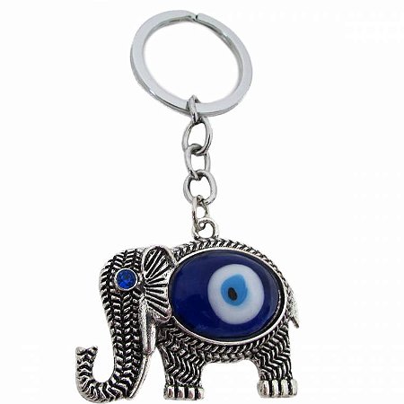 Chaveiro Elefante com Olho Grego 9cm
