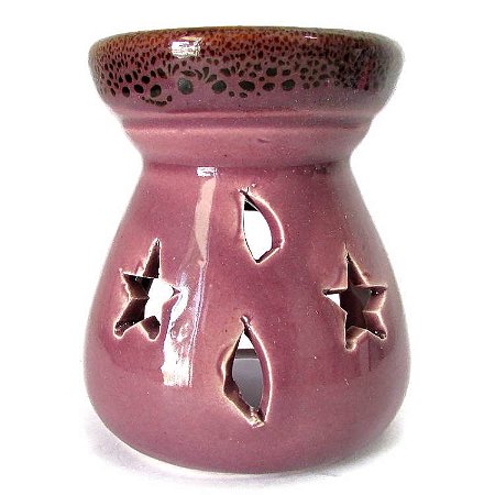 Rechaud Difusor Estrelado 8cm - Roxo