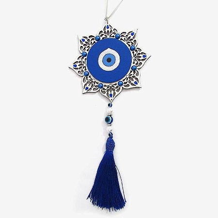 Móbile Mandala Olho Grego da Proteção 26cm