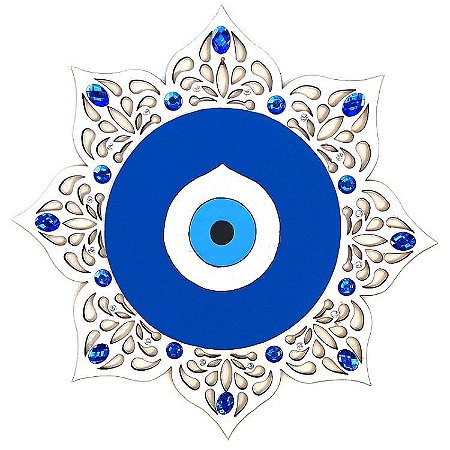 Mandala Olho Grego em MDF 24cm