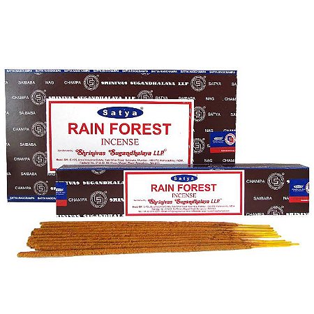 Incenso de Massala, Rain Forest (Floresta Chuvosa) - Satya Nag Champa