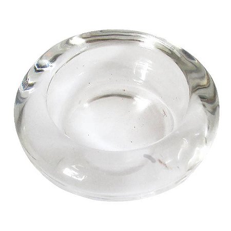 Castiçal Redondo em Cristal de Vidro 2,5cm - Importado