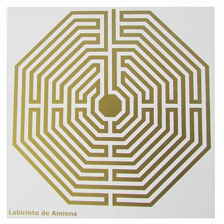 Placa Radiônica - Labirinto de Amiens - 14cm x 13,5cm