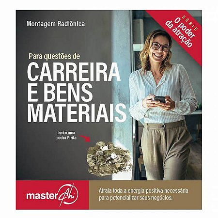 Kit de Placas Radiônicas para Carreira e Bens materiais + Pedra Pirita
