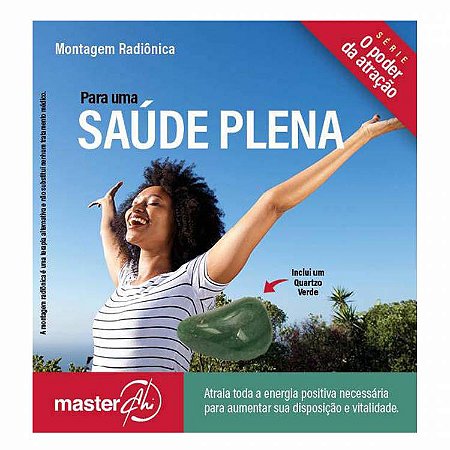 Kit de Placas Radiônicas - Saúde Plena + Pedra Quartzo Verde