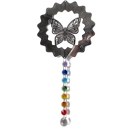 Móbile Borboleta com 7 Chakras 51,5cm