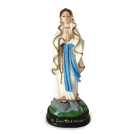 Estátua Nossa Senhora de Lourdes em Resina 15cm
