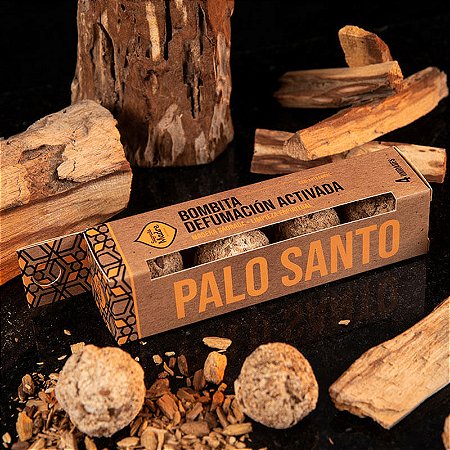Bombita Defumador Ativada Sagrada Madre 4 Unidades - Palo Santo: Limpeza Espiritual, Cura e Equilíbrio