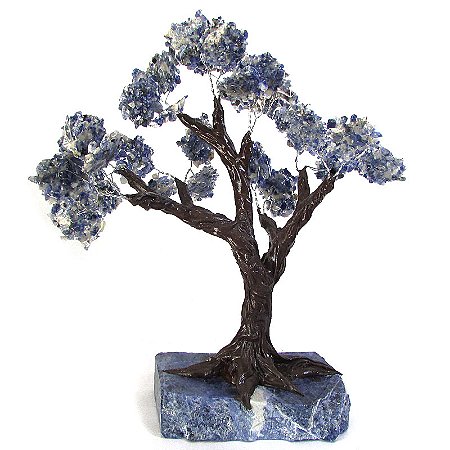 Árvore de Pedra Sodalita Bruta G 26cm - Pedra do Ano 2024 - Elevação Espiritual e Proteção