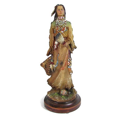 Jovem Índia Norte Americana 32cm - Importada