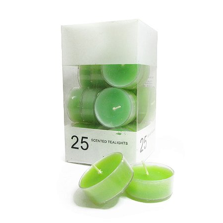 Velas Tealights 4cm 25 Unidades - Verde