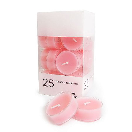 Velas Tealights 4cm 25 Unidades - Rosa