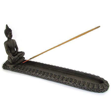 Incensário Canoa Buda da Meditação 24cm