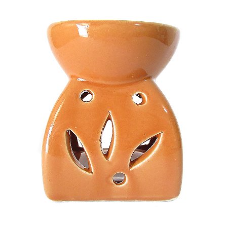 Recho Aromatizador Mini em Cerâmica para Óleos e Essências 7cm - Caramelo
