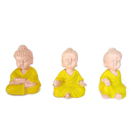 Trio de Budas da Prosperidade 6,5cm