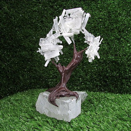 Árvore de Cristal Selenita P 12cm - Alta Frequência e Limpeza