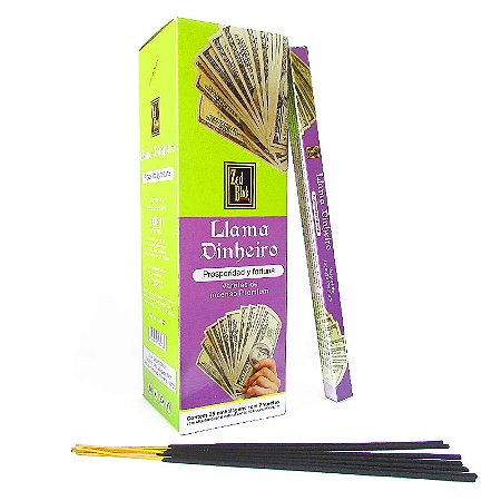Incenso Chama Dinheiro Zed Black - Prosperidade e Fortuna