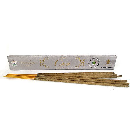 Incenso Nag Champa Coco de Massala Shankar - Calmante, Promove a Paz Espiritual