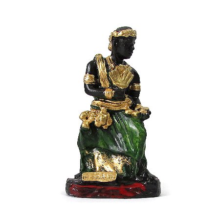 Orixá Ossain em Miniatura 10cm - Senhor das Folhas e Protetor da Natureza