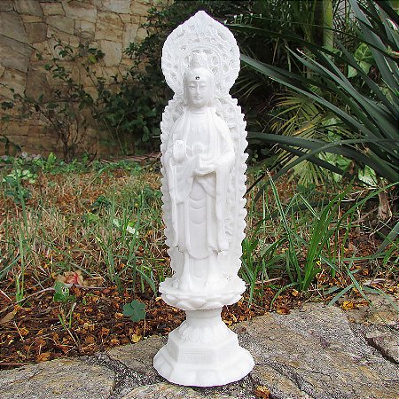 Deusa Kuan Yin em Marmorite 19cm - A Deusa da Compaixão
