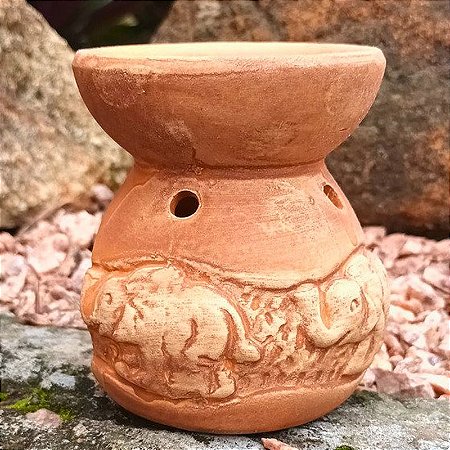 Recho Elefante da Prosperidade 8cm - Laranja