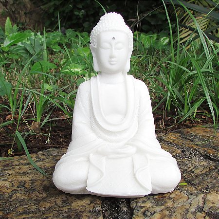 Buda da Sabedoria em Marmorite 12cm - Mudra Dhyana