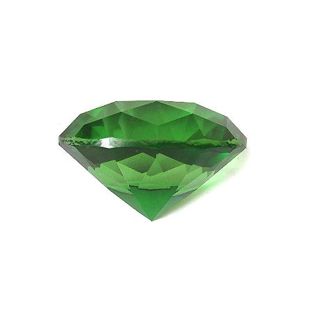 Diamante em Cristal de Vidro 4cm - Verde Escuro: Estabilidade