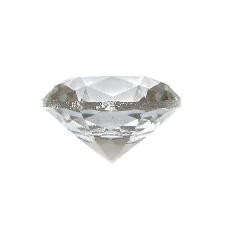 Diamante em Cristal de Vidro 4cm - Transparente: Pureza e Proteção