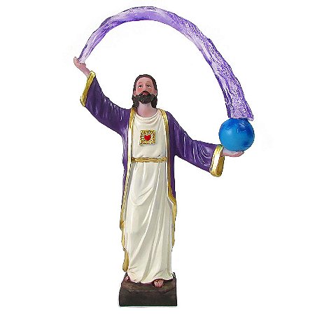 Saint Germain com Chama Violeta 26cm - Importado