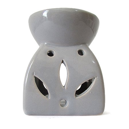 Recho Aromatizador Mini em Cerâmica para Óleos e Essências 7cm - Cinza