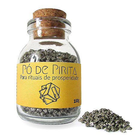 Pó de Pirita Natural 150g: Rituais de Prosperidade em Abundância