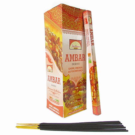 Incenso Âmbar Parimal - Saúde, Energia e Autoconfiança