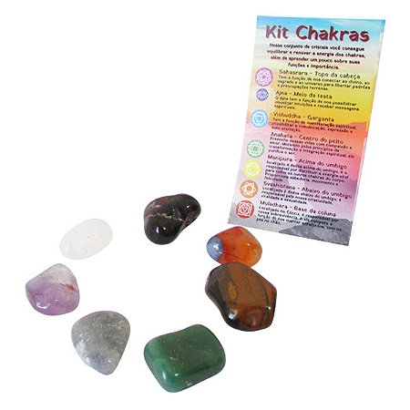 Kit de Pedras Roladas dos 7 Chakras: Equilíbrio e Energia para o Seu Dia