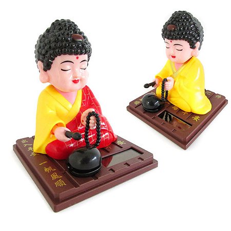 Buda Zen Solar 10cm: Movimento com a Energia do Sol - Sortidos