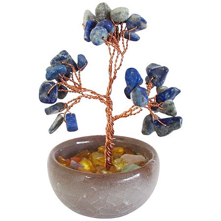 Mini Bonsai de Sodalita 10cm - Intuição, Sabedoria Interior e Clareza Mental