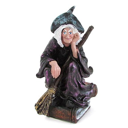Bruxa do Grimório 13cm - Guardiã dos Segredos Antigos