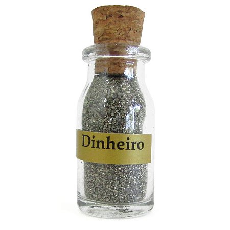 Garrafinha de Pirita 5cm - Dinheiro, Prosperidade e Atração de Riquezas