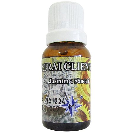 Essência Aromática 15ml - Atrai Clientes: Jasmim e Sândalo