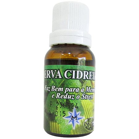Essência Aromática 15ml - Erva Cidreira: Faz Bem a Memória e Reduz o Stress