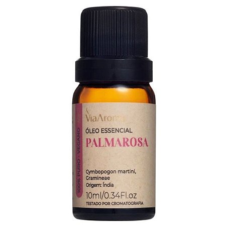 Óleo Essencial Palmarosa Terapêutico 10ml - Calmante Emocional e Regenerador Celular