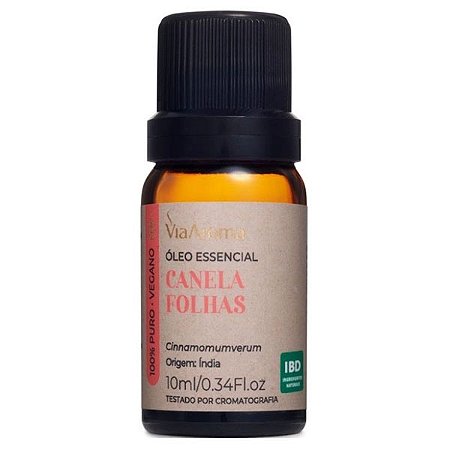 Óleo Essencial Canela Folhas Terapêutico 10ml - Estímulo Natural para o Corpo e Mente