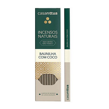 Incenso Natural Baunilha com Coco Nirvana Casarittua - Aconchego e Harmonia