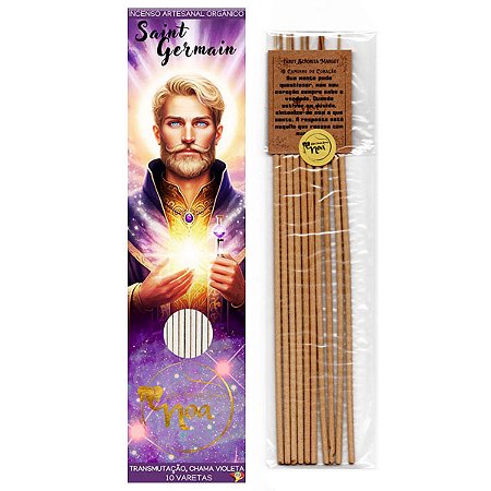 Incenso Orgânico Saint Germain Noa - Transmutação, Chama Violeta