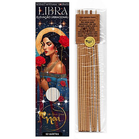 Incenso Orgânico Signo de Libra Noa - Elevação Vibracional