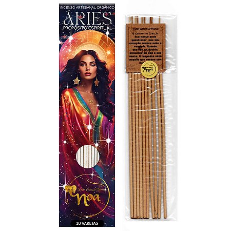 Incenso Orgânico Signo de Áries Noa - Propósito Espiritual