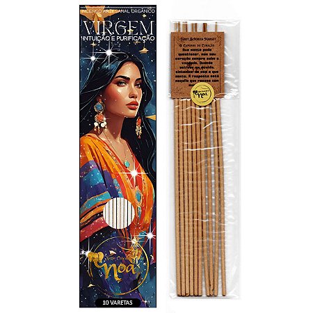 Incenso Orgânico Signo de Virgem Noa - Intuição e Purificação
