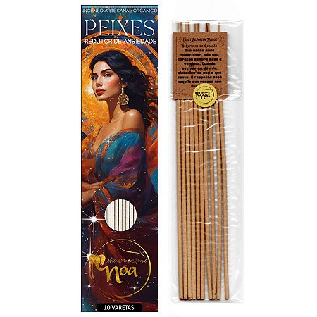 Incenso Orgânico Signo de Peixes Noa - Intuição e Meditação