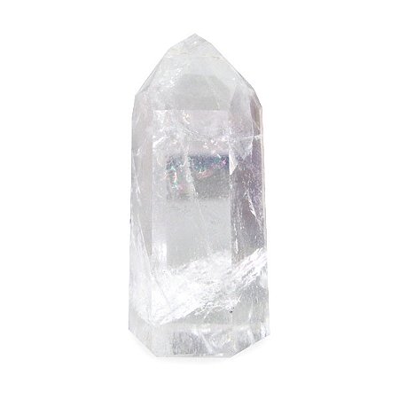 Ponta de Cristal Transparente Natural M - Limpeza e Proteção Energética